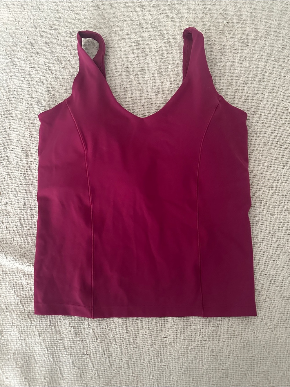 Abercrombie YPB Magenta V-Neck Tank Top